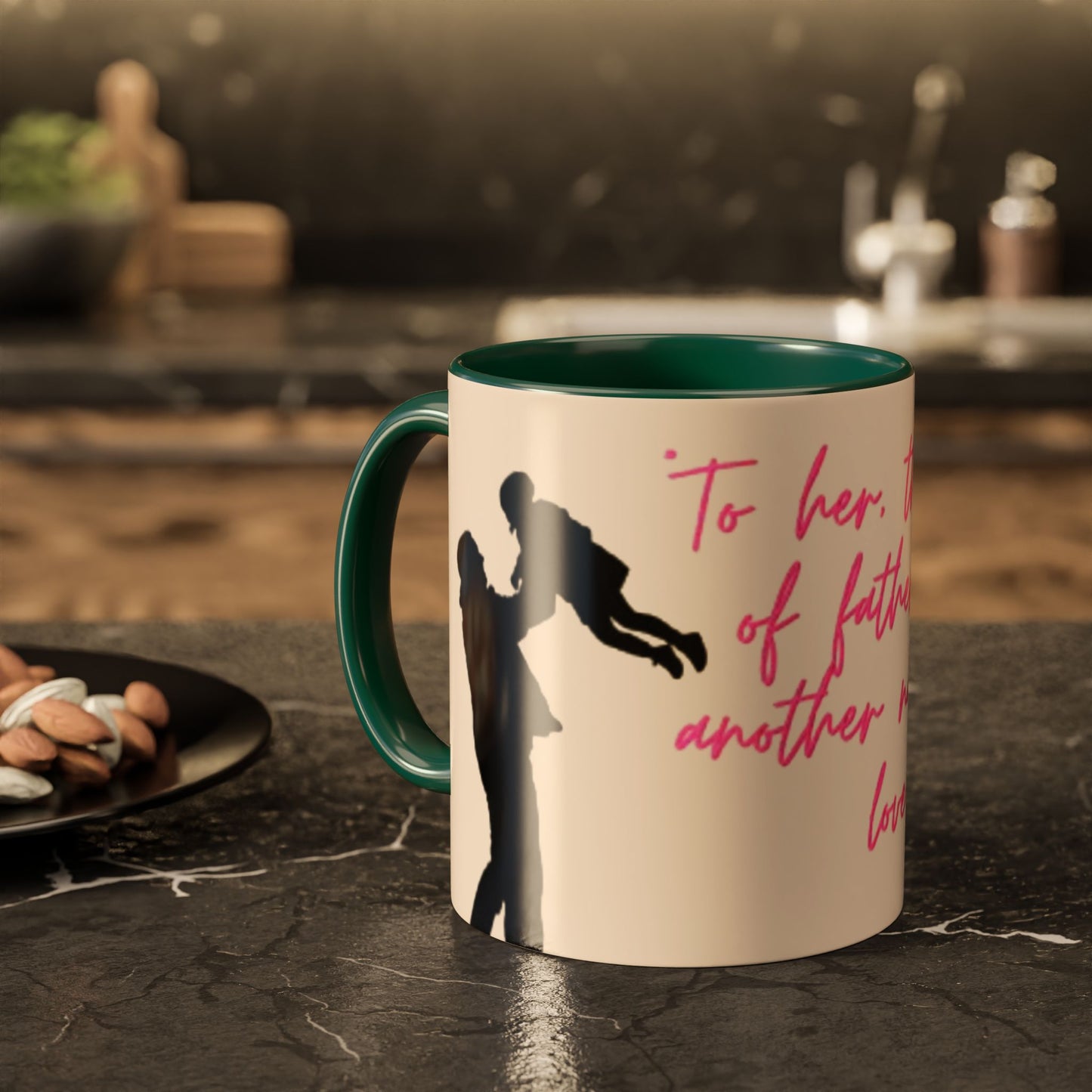 Father's Day Gift Mug, Colorful Inspirational Mug for Dads, Unique Father’s Day Gift, Heartfelt Coffee Cup, Ceramic Tea Mug, Dad Mug with Quote
