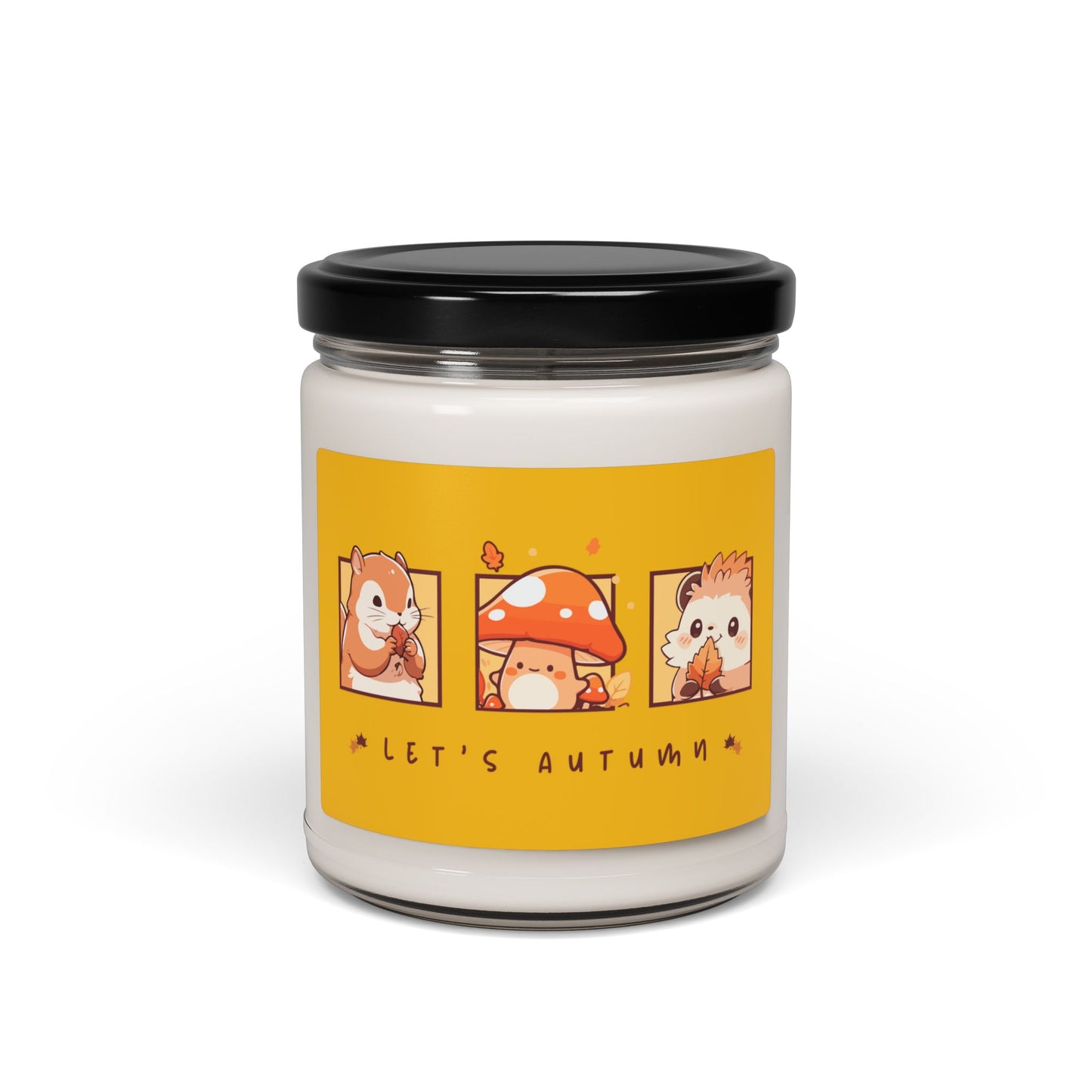 Autumn Scented Soy Candle - Cozy Fall Decor, Cute Gifts for Her, Seasonal Home Fragrance, Pumpkin Spice Candle, Eco-Friendly Aromatherapy