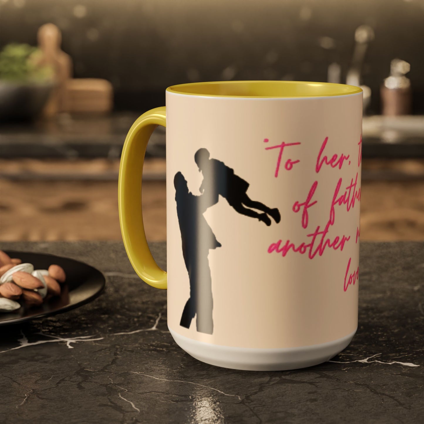 Father's Day Gift Mug, Colorful Inspirational Mug for Dads, Unique Father’s Day Gift, Heartfelt Coffee Cup, Ceramic Tea Mug, Dad Mug with Quote