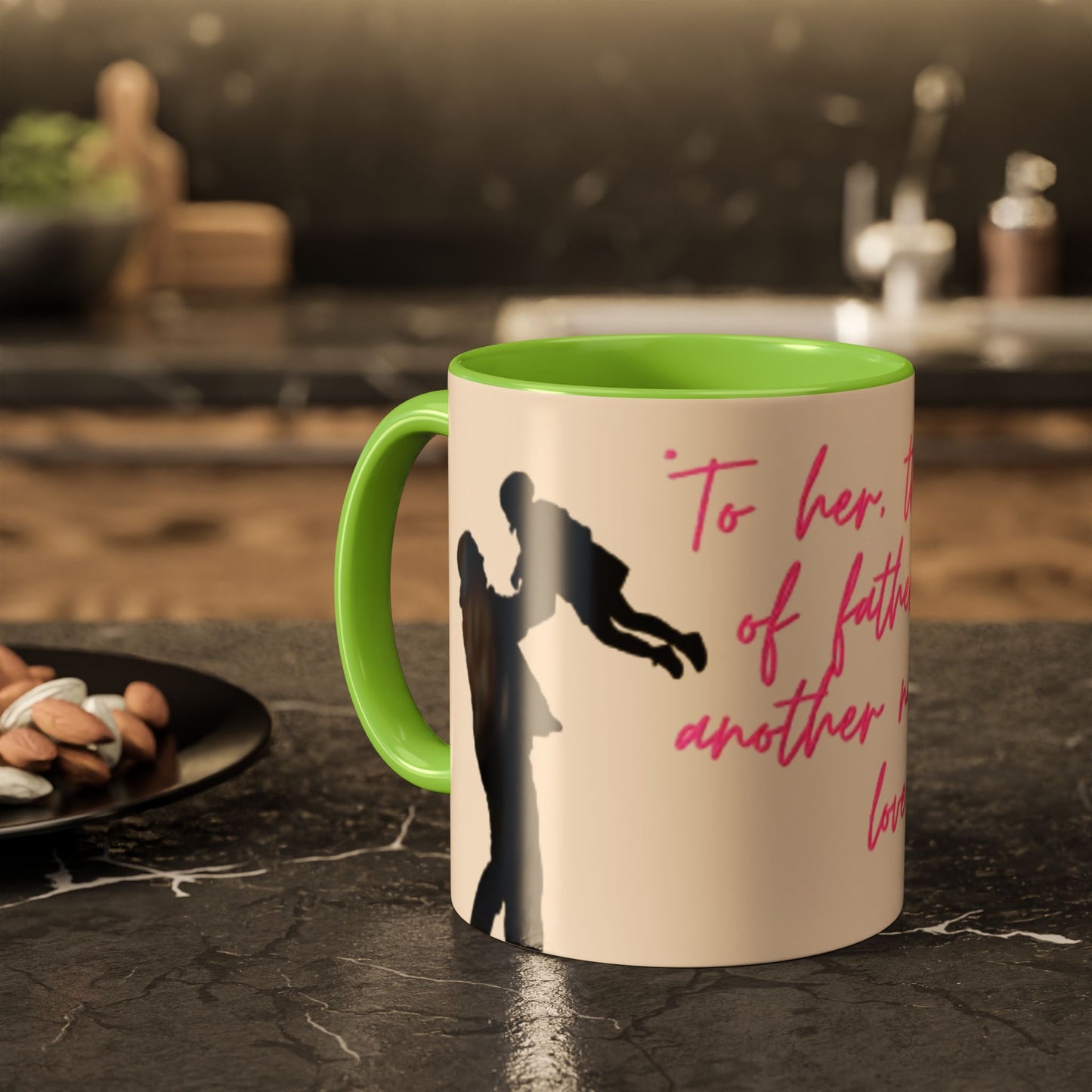 Father's Day Gift Mug, Colorful Inspirational Mug for Dads, Unique Father’s Day Gift, Heartfelt Coffee Cup, Ceramic Tea Mug, Dad Mug with Quote
