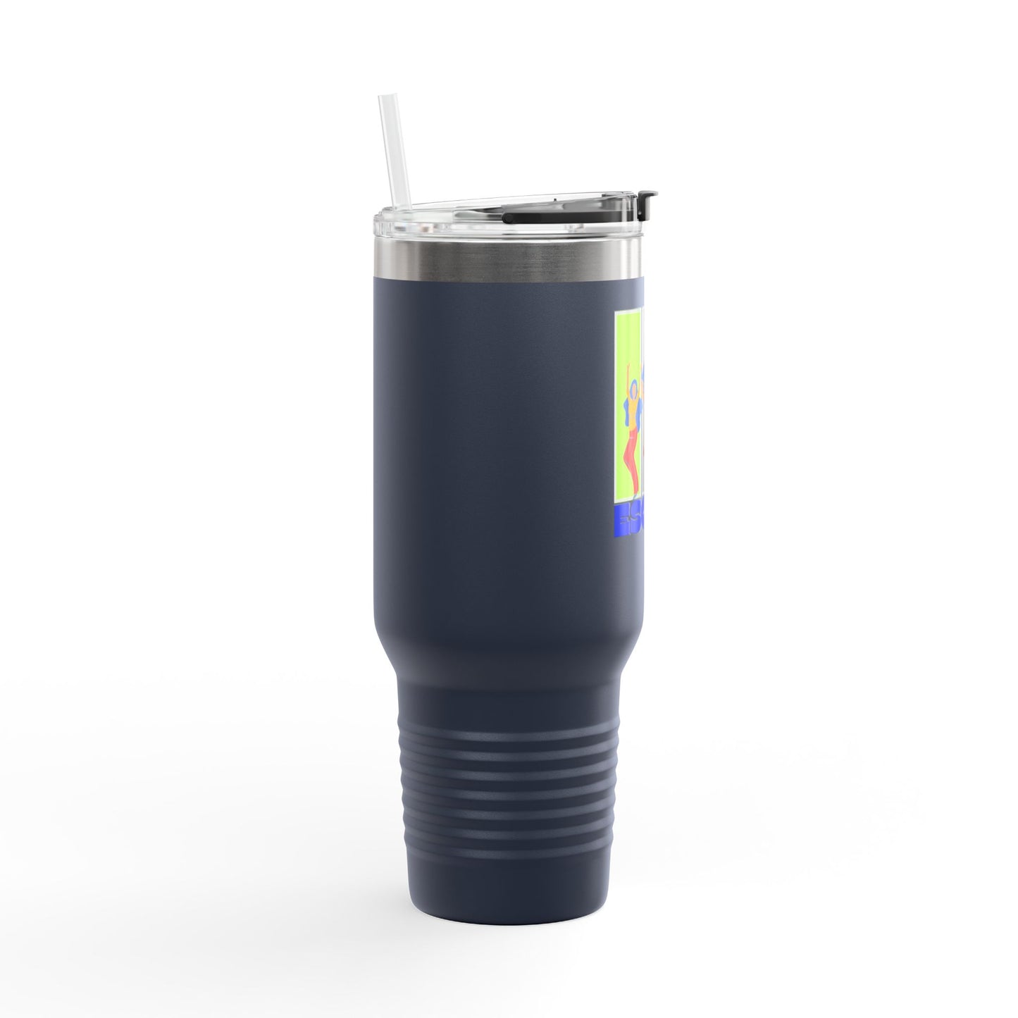 Colorful Insulated Travel Mug | 40oz Escape Cup for Adventure Lovers, Eco-Friendly, Coffee Lover Gift, Summer Travel Mug, Vibrant Drinkware