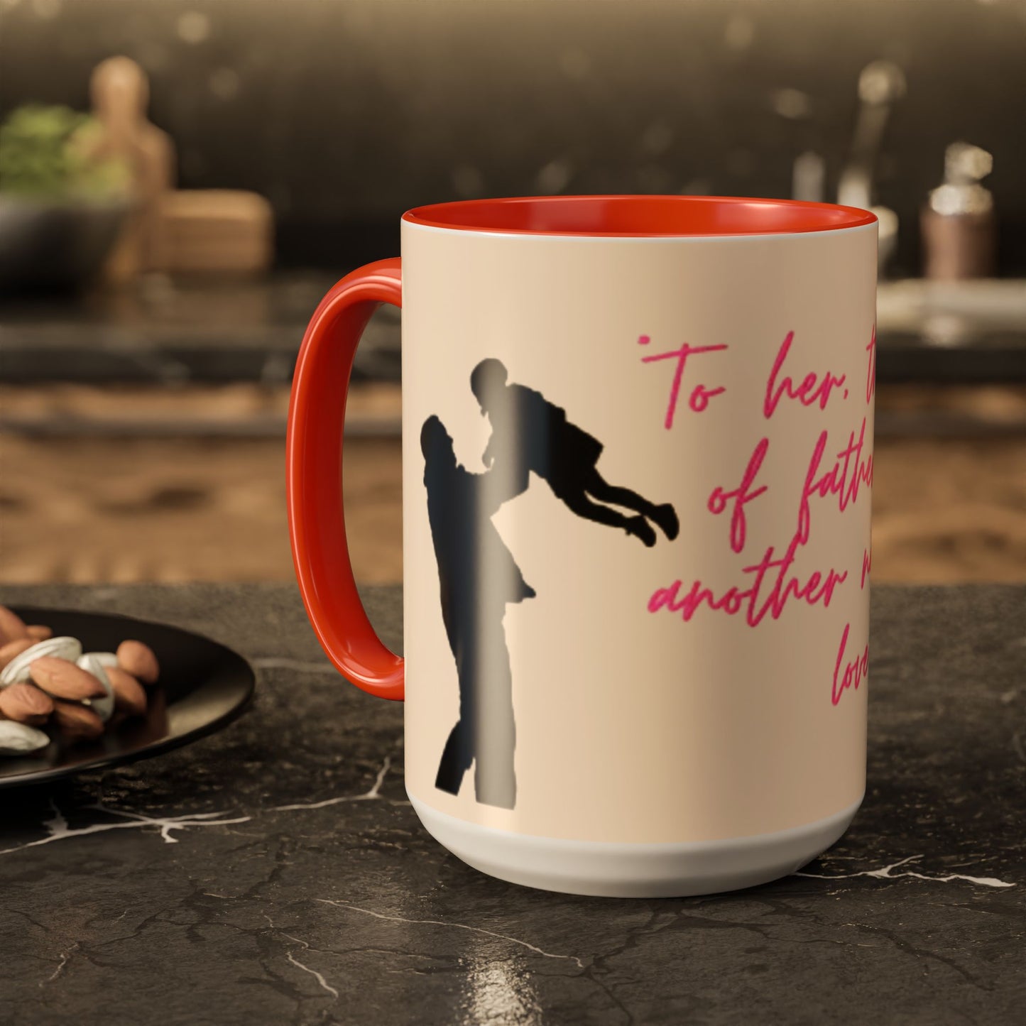 Father's Day Gift Mug, Colorful Inspirational Mug for Dads, Unique Father’s Day Gift, Heartfelt Coffee Cup, Ceramic Tea Mug, Dad Mug with Quote