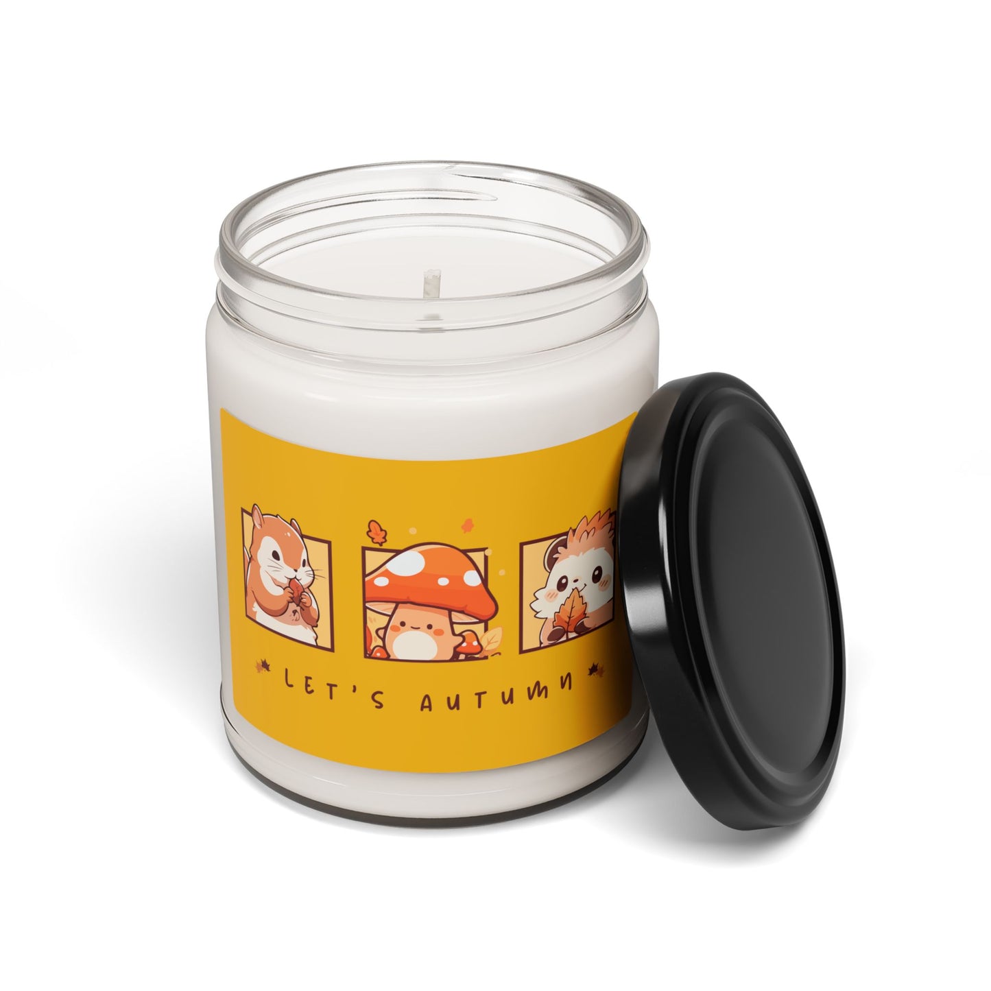 Autumn Scented Soy Candle - Cozy Fall Decor, Cute Gifts for Her, Seasonal Home Fragrance, Pumpkin Spice Candle, Eco-Friendly Aromatherapy