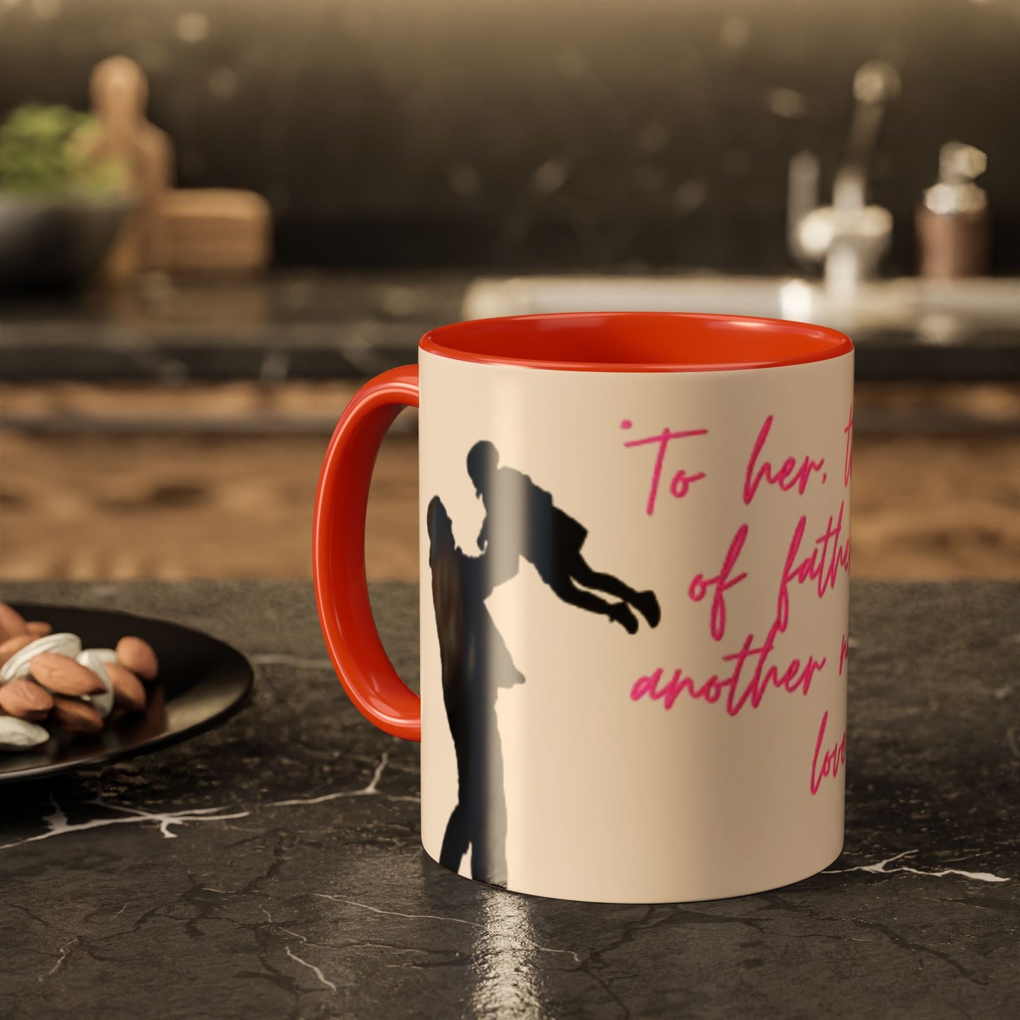 Father's Day Gift Mug, Colorful Inspirational Mug for Dads, Unique Father’s Day Gift, Heartfelt Coffee Cup, Ceramic Tea Mug, Dad Mug with Quote
