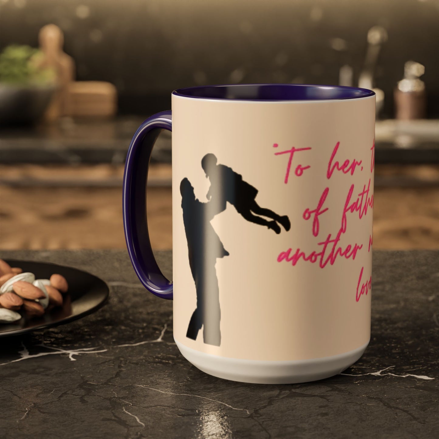 Father's Day Gift Mug, Colorful Inspirational Mug for Dads, Unique Father’s Day Gift, Heartfelt Coffee Cup, Ceramic Tea Mug, Dad Mug with Quote