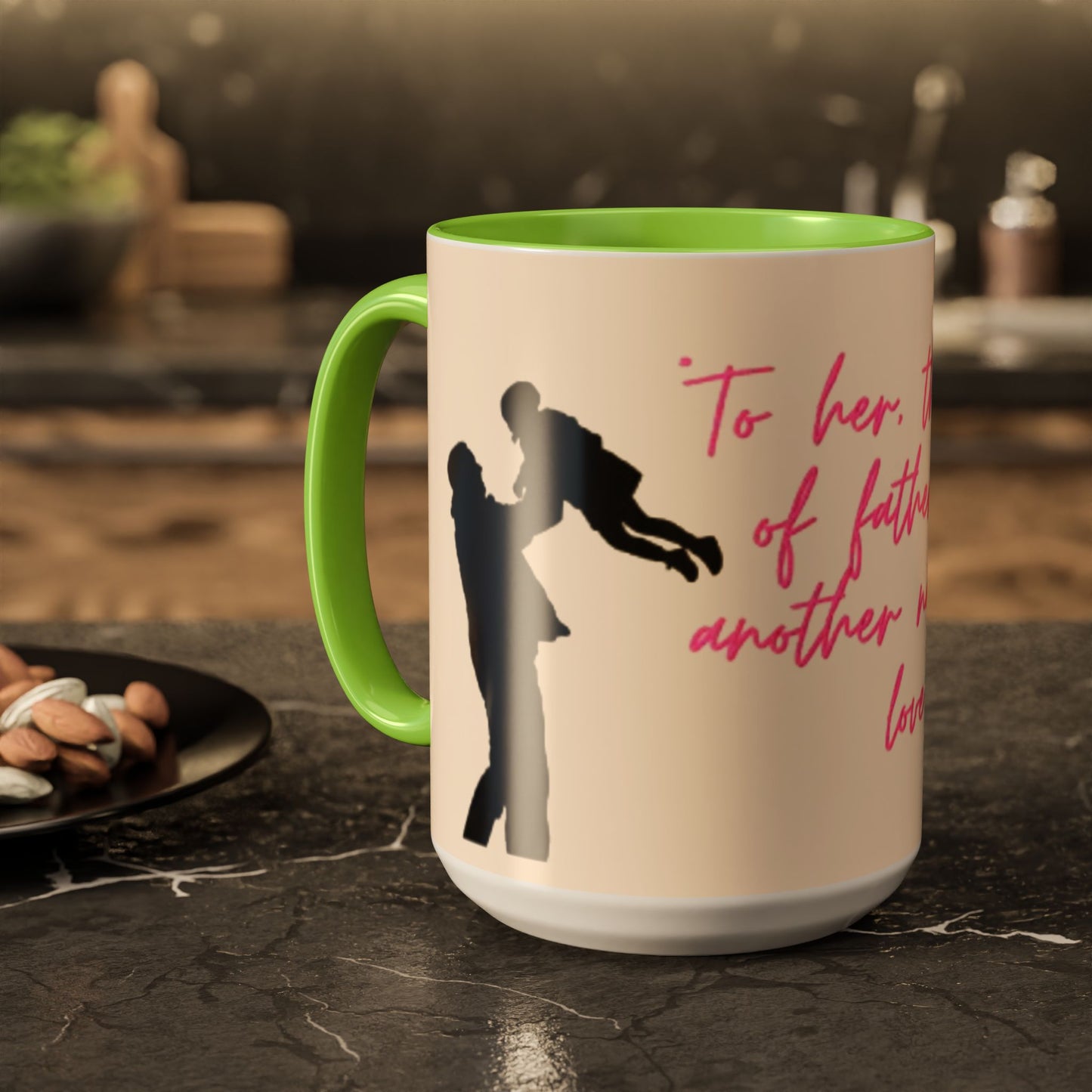 Father's Day Gift Mug, Colorful Inspirational Mug for Dads, Unique Father’s Day Gift, Heartfelt Coffee Cup, Ceramic Tea Mug, Dad Mug with Quote