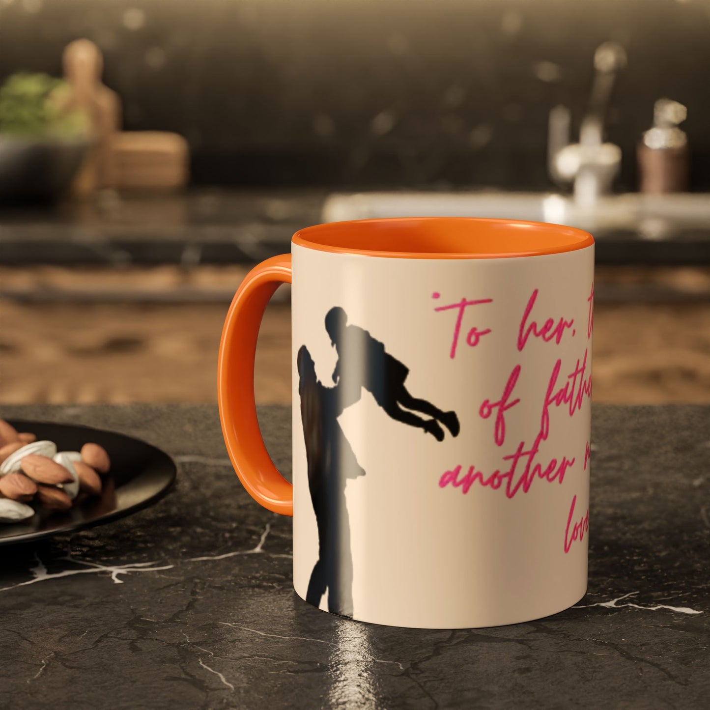 Father's Day Gift Mug, Colorful Inspirational Mug for Dads, Unique Father’s Day Gift, Heartfelt Coffee Cup, Ceramic Tea Mug, Dad Mug with Quote