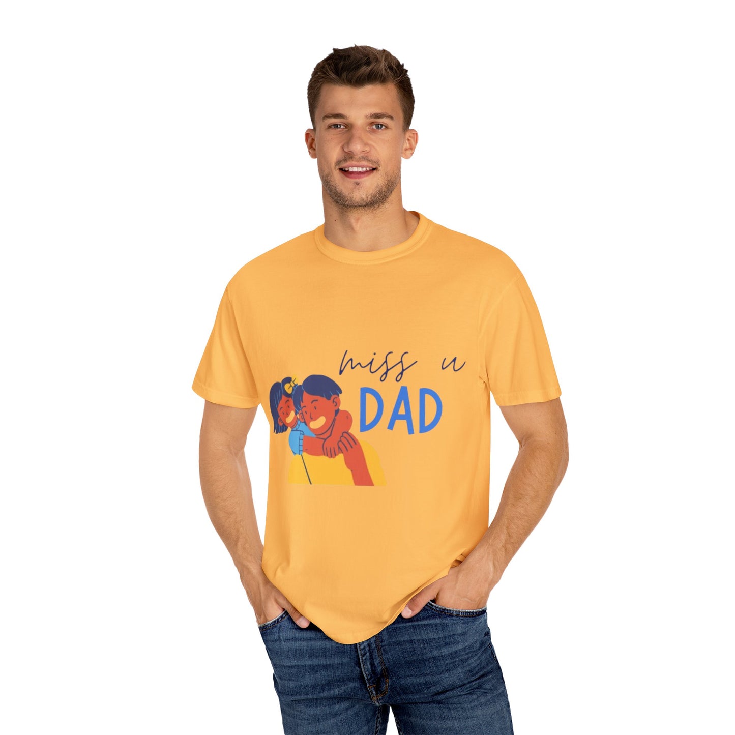 Father's Day T-Shirt, Unisex Garment-Dyed T-Shirt, Gift for Dad, Casual Wear, Family Reunion, Summer Outing, Dad Shirt