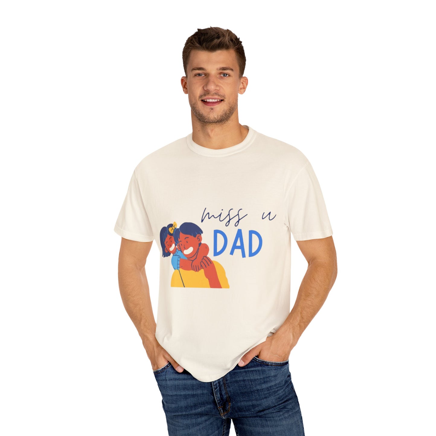 Father's Day T-Shirt, Unisex Garment-Dyed T-Shirt, Gift for Dad, Casual Wear, Family Reunion, Summer Outing, Dad Shirt