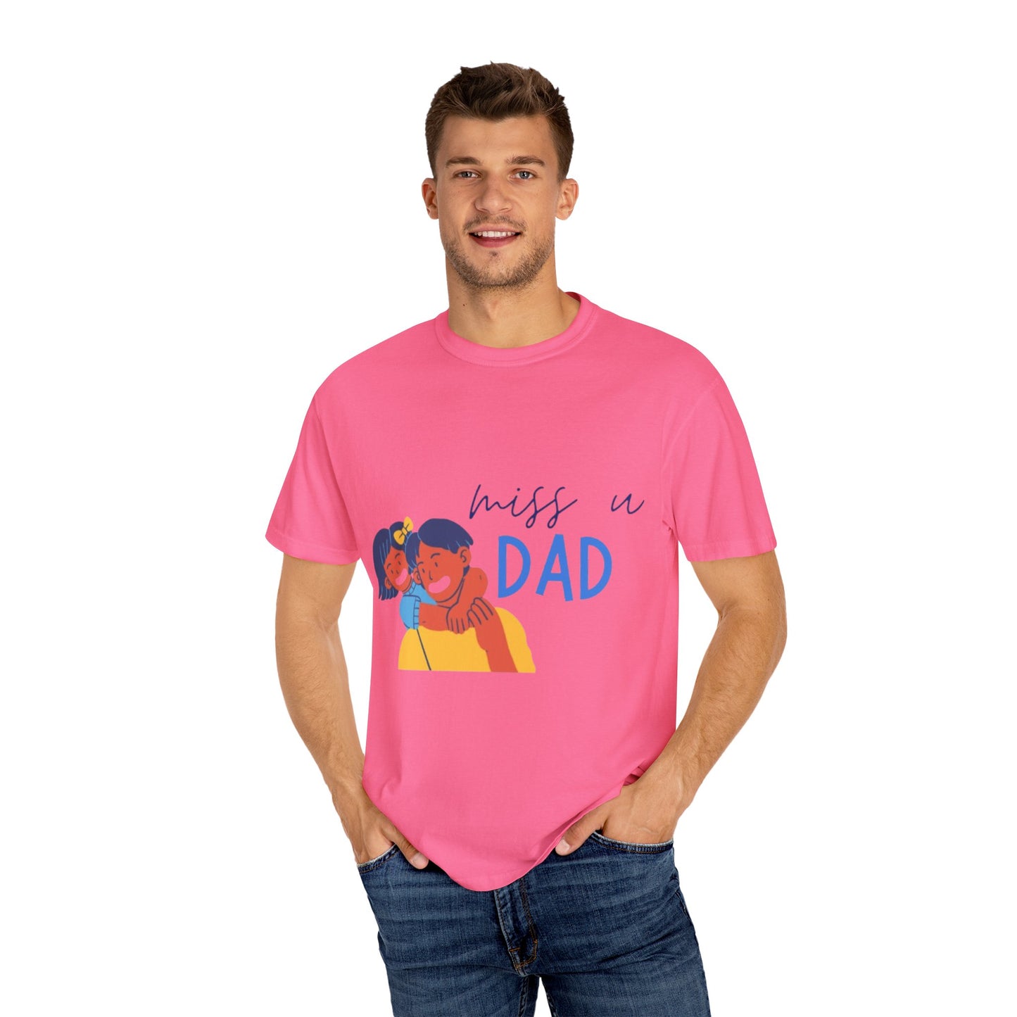 Father's Day T-Shirt, Unisex Garment-Dyed T-Shirt, Gift for Dad, Casual Wear, Family Reunion, Summer Outing, Dad Shirt