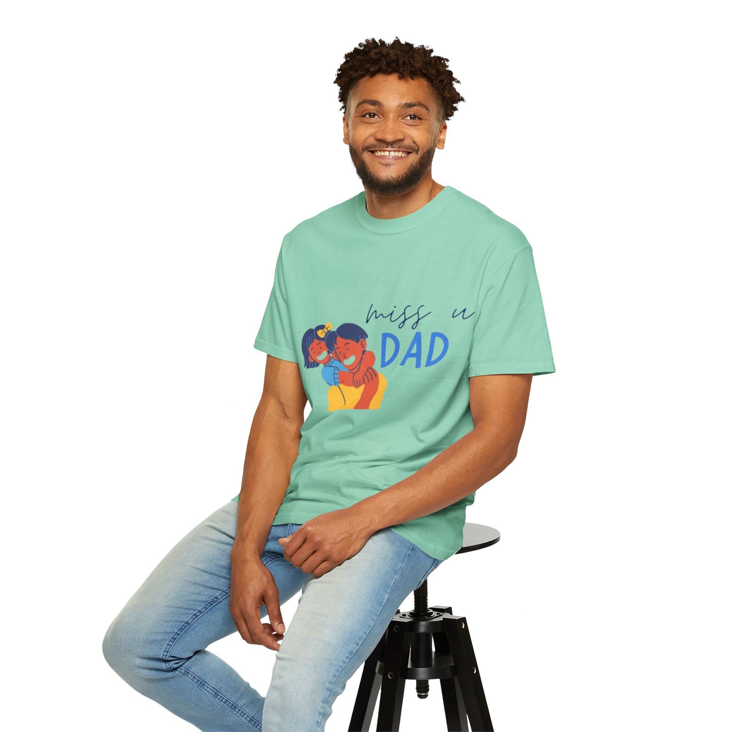 Father's Day T-Shirt, Unisex Garment-Dyed T-Shirt, Gift for Dad, Casual Wear, Family Reunion, Summer Outing, Dad Shirt