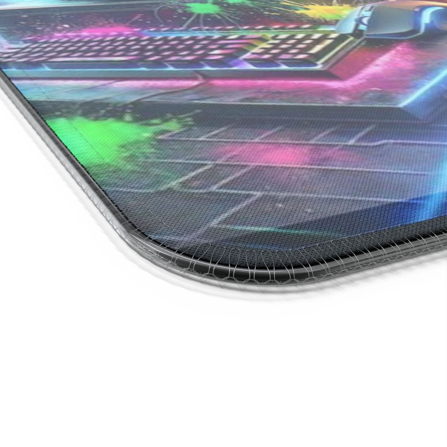 Gaming Mouse Pad with Wireless Charging - RGB Touch, Gaming Desk Accessory, Gamer Gift, LED Pad for Setup