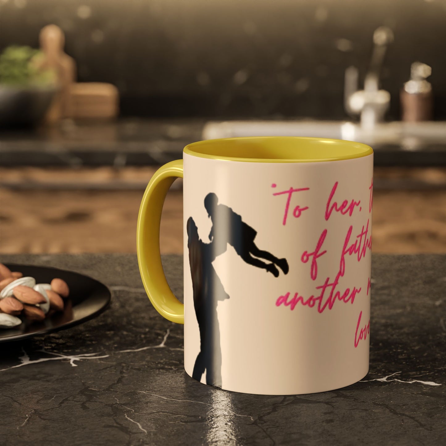 Father's Day Gift Mug, Colorful Inspirational Mug for Dads, Unique Father’s Day Gift, Heartfelt Coffee Cup, Ceramic Tea Mug, Dad Mug with Quote