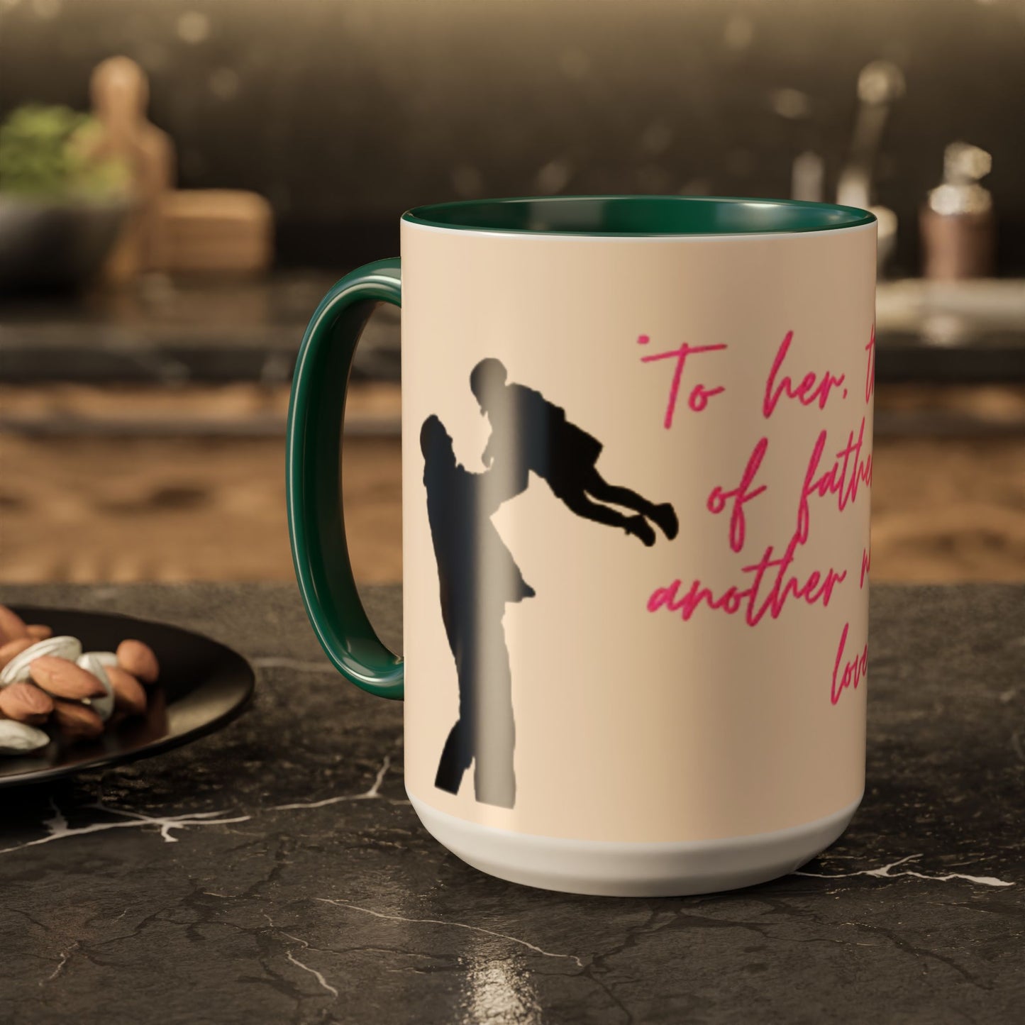 Father's Day Gift Mug, Colorful Inspirational Mug for Dads, Unique Father’s Day Gift, Heartfelt Coffee Cup, Ceramic Tea Mug, Dad Mug with Quote