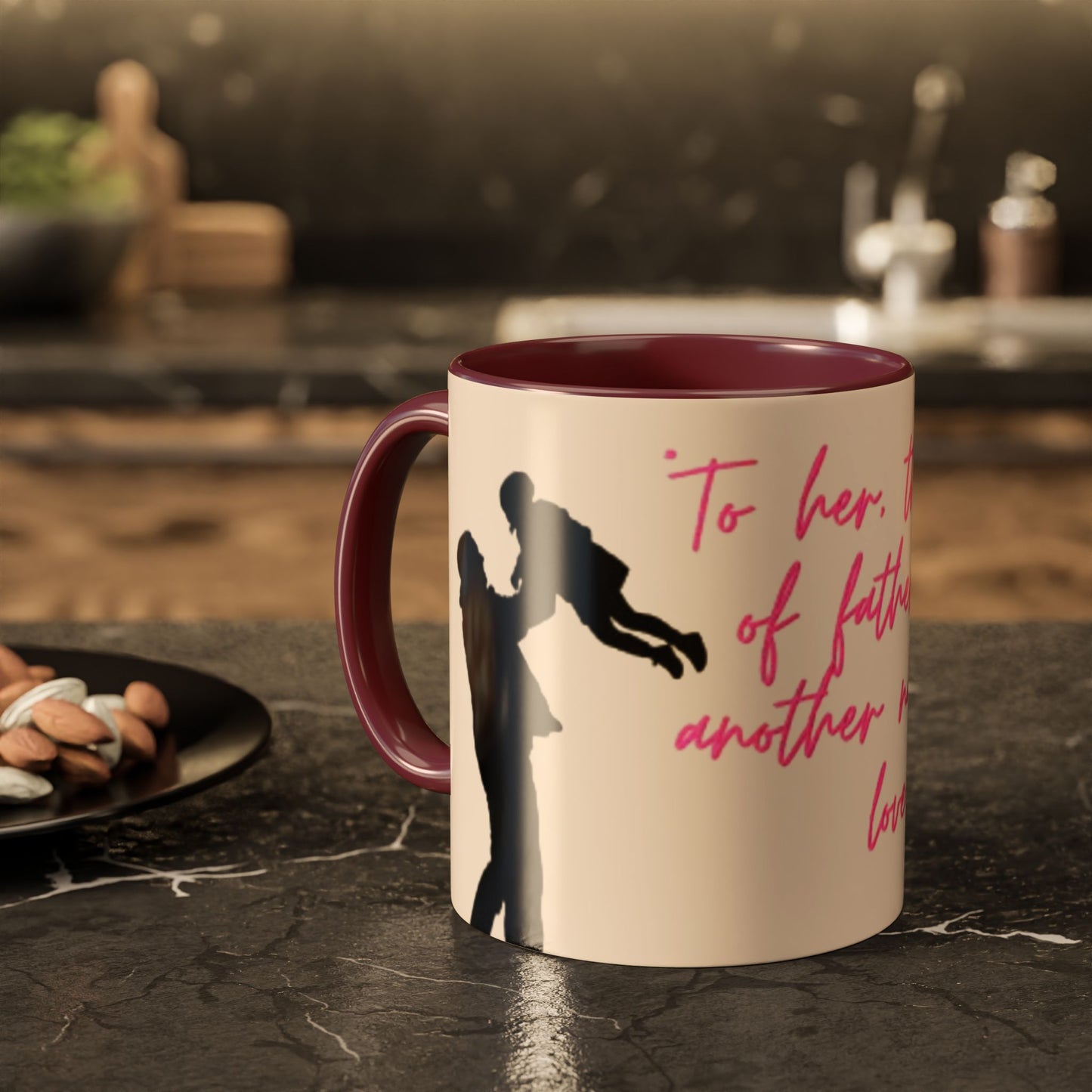 Father's Day Gift Mug, Colorful Inspirational Mug for Dads, Unique Father’s Day Gift, Heartfelt Coffee Cup, Ceramic Tea Mug, Dad Mug with Quote