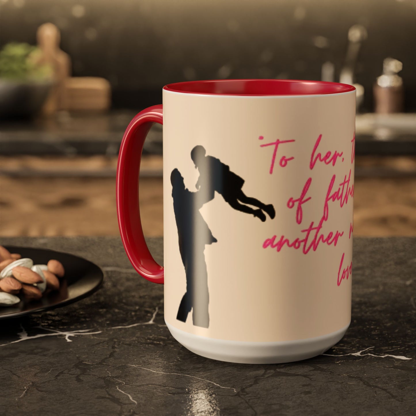 Father's Day Gift Mug, Colorful Inspirational Mug for Dads, Unique Father’s Day Gift, Heartfelt Coffee Cup, Ceramic Tea Mug, Dad Mug with Quote