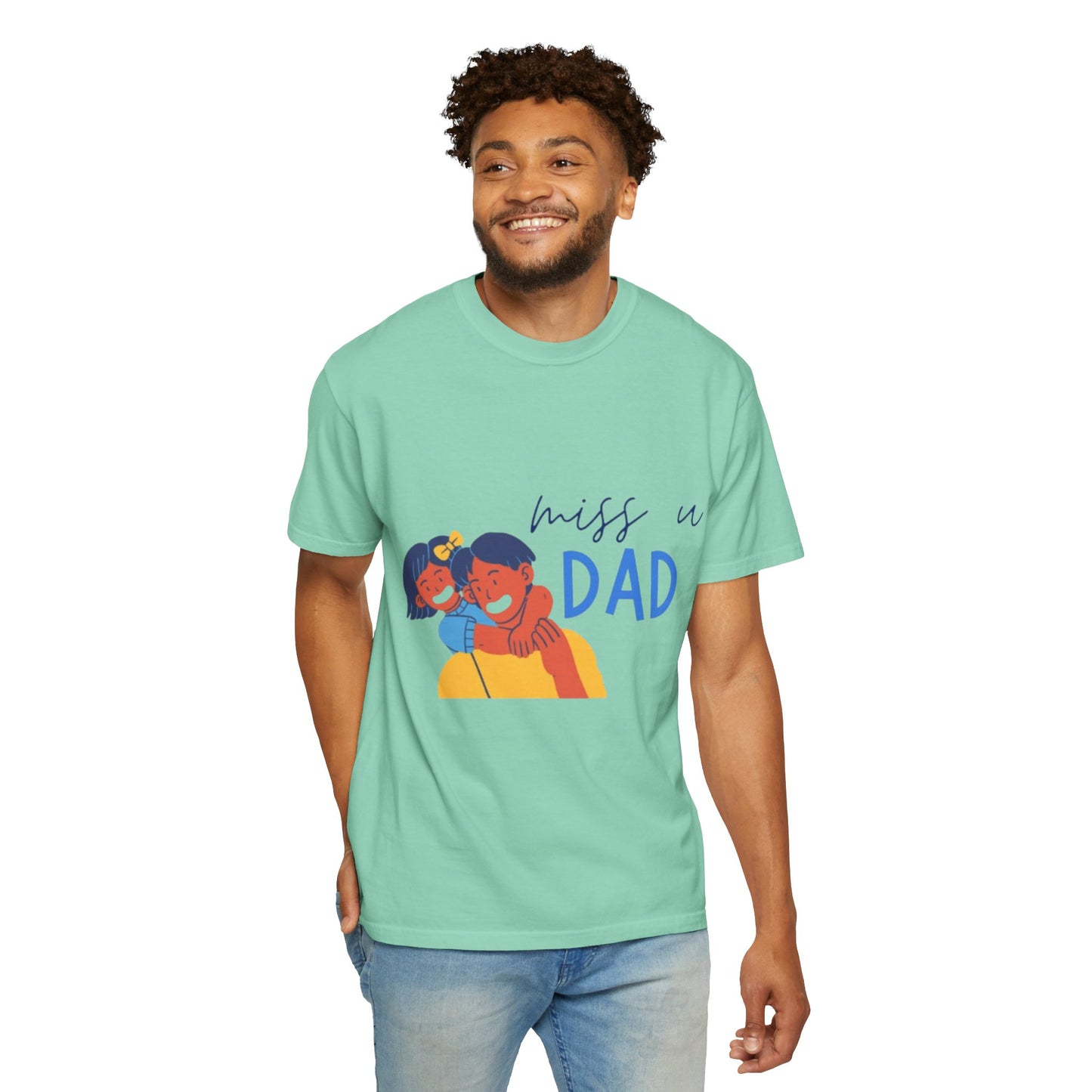 Father's Day T-Shirt, Unisex Garment-Dyed T-Shirt, Gift for Dad, Casual Wear, Family Reunion, Summer Outing, Dad Shirt