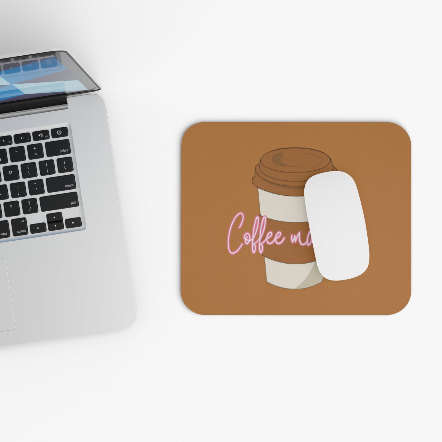 Coffee Maybe? Cute Mouse Pad for Coffee Lovers, Office Gifts, Desk Accessories, Gift for Her, Coffee Shop Decor