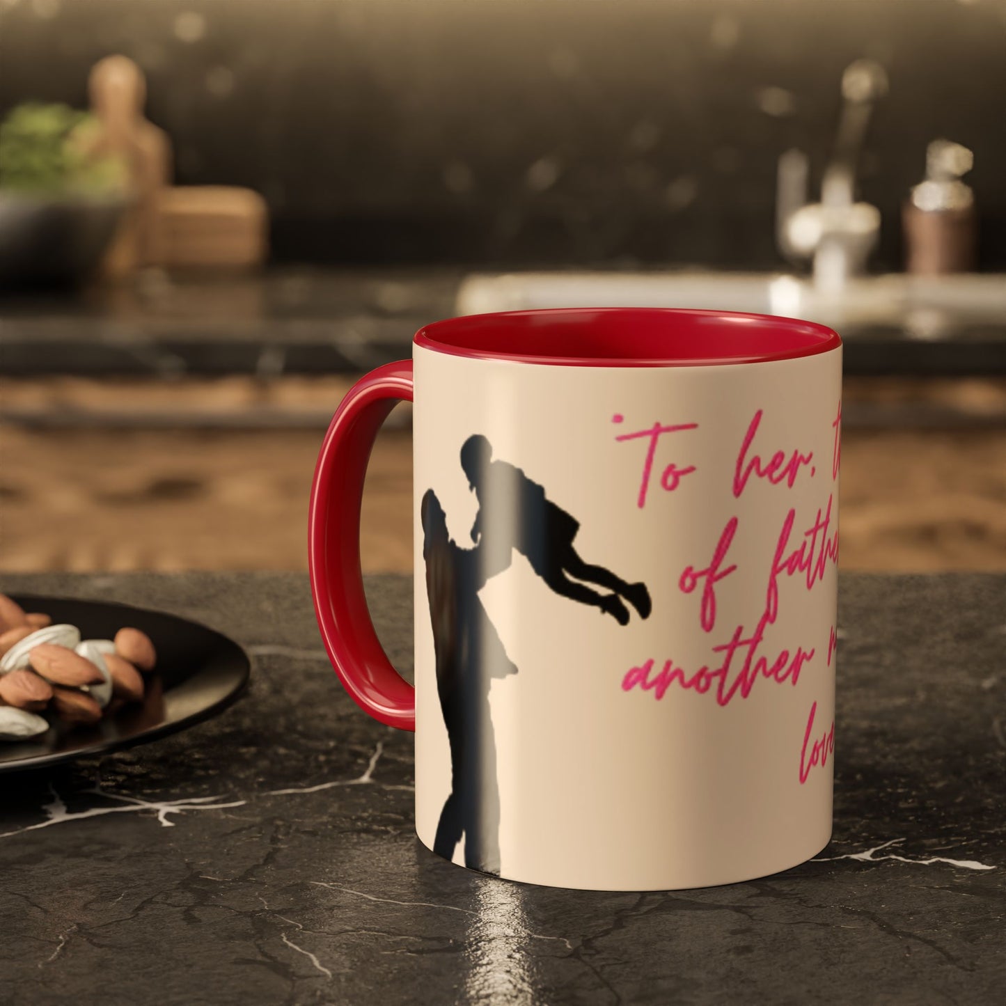 Father's Day Gift Mug, Colorful Inspirational Mug for Dads, Unique Father’s Day Gift, Heartfelt Coffee Cup, Ceramic Tea Mug, Dad Mug with Quote