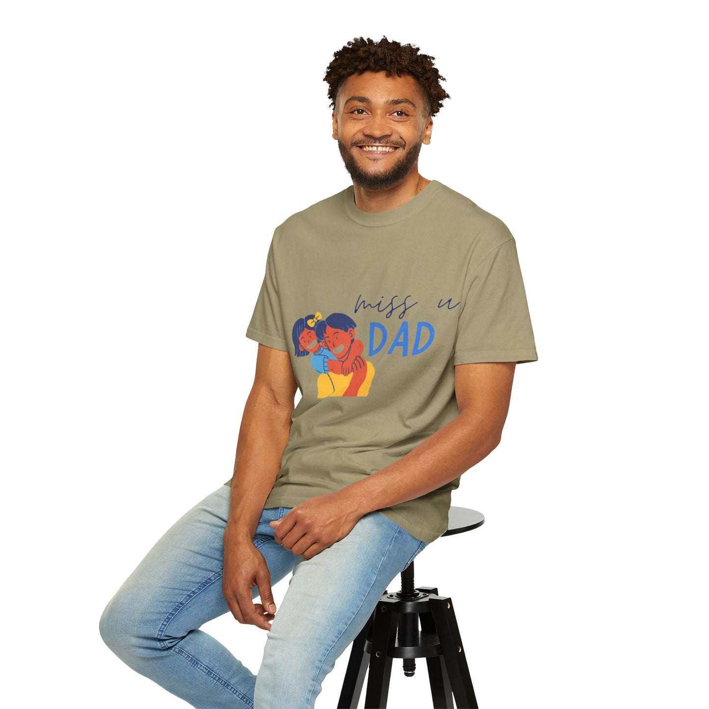 Father's Day T-Shirt, Unisex Garment-Dyed T-Shirt, Gift for Dad, Casual Wear, Family Reunion, Summer Outing, Dad Shirt