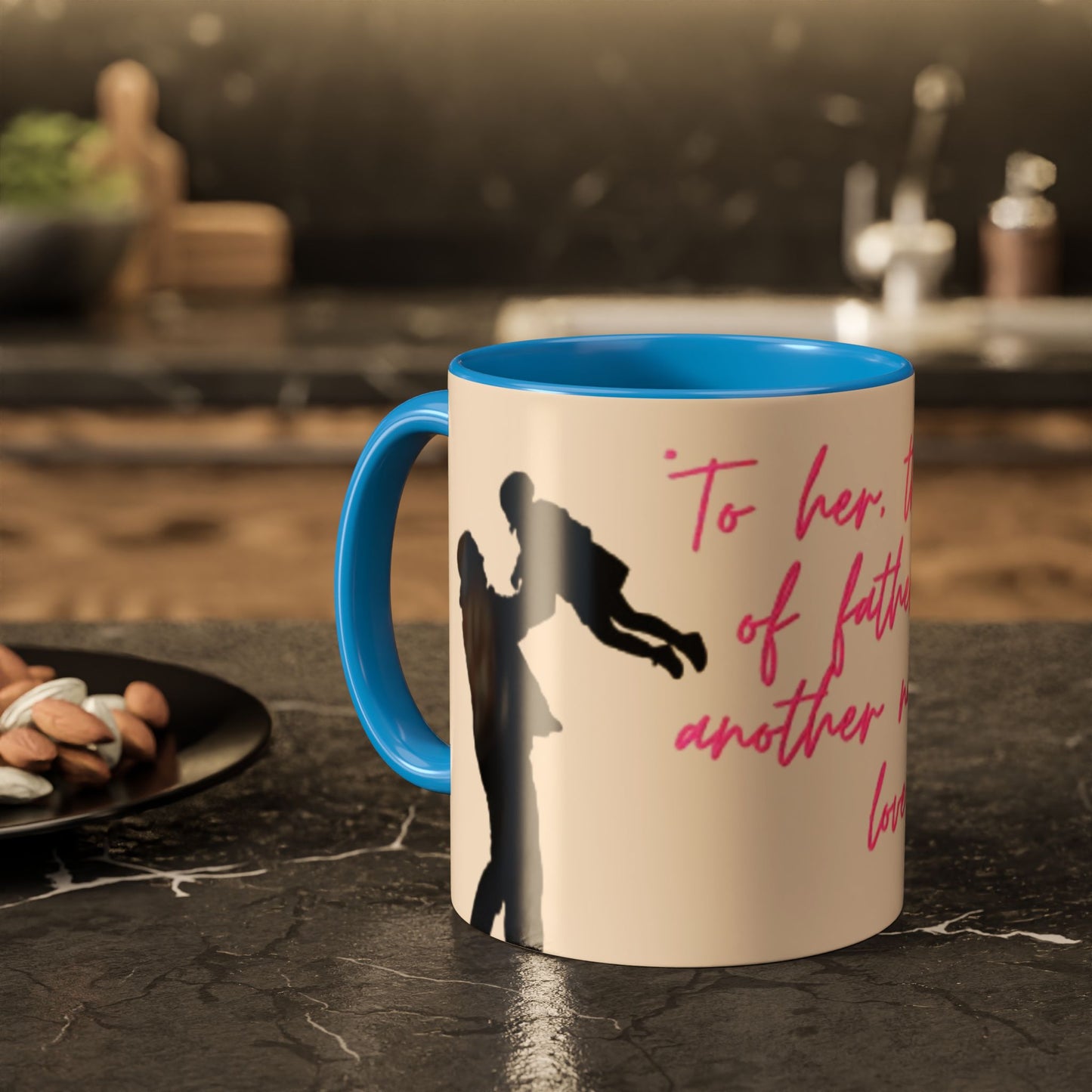 Father's Day Gift Mug, Colorful Inspirational Mug for Dads, Unique Father’s Day Gift, Heartfelt Coffee Cup, Ceramic Tea Mug, Dad Mug with Quote