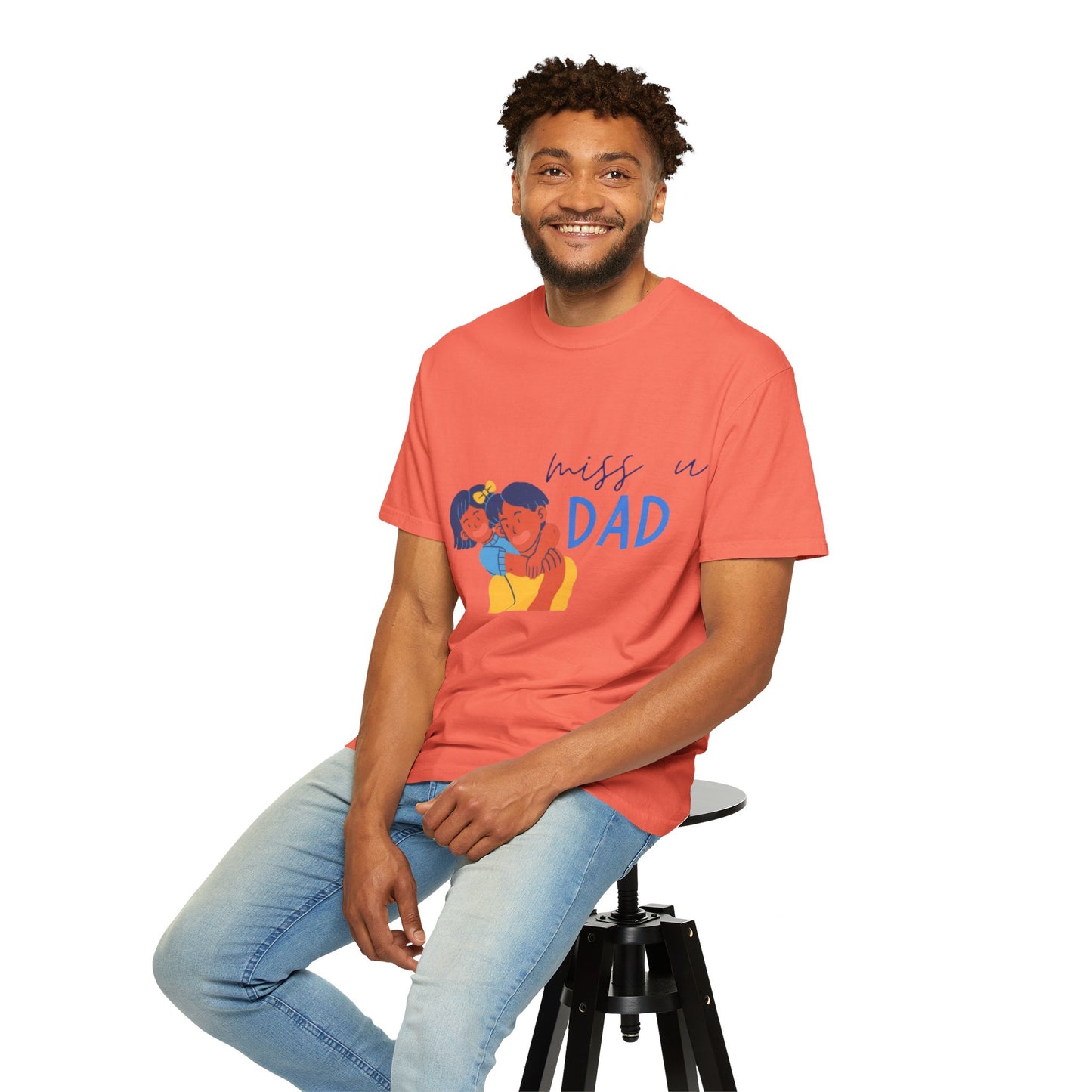 Father's Day T-Shirt, Unisex Garment-Dyed T-Shirt, Gift for Dad, Casual Wear, Family Reunion, Summer Outing, Dad Shirt