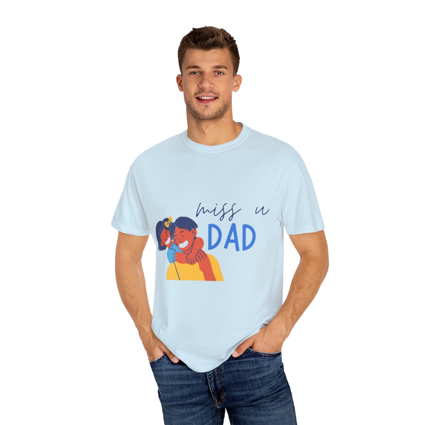 Father's Day T-Shirt, Unisex Garment-Dyed T-Shirt, Gift for Dad, Casual Wear, Family Reunion, Summer Outing, Dad Shirt