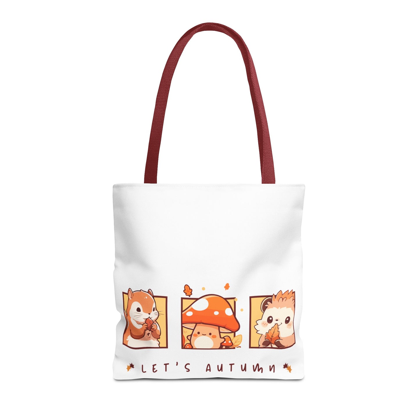 Let's Autumn Tote Bag | Cute Fall Animals Design