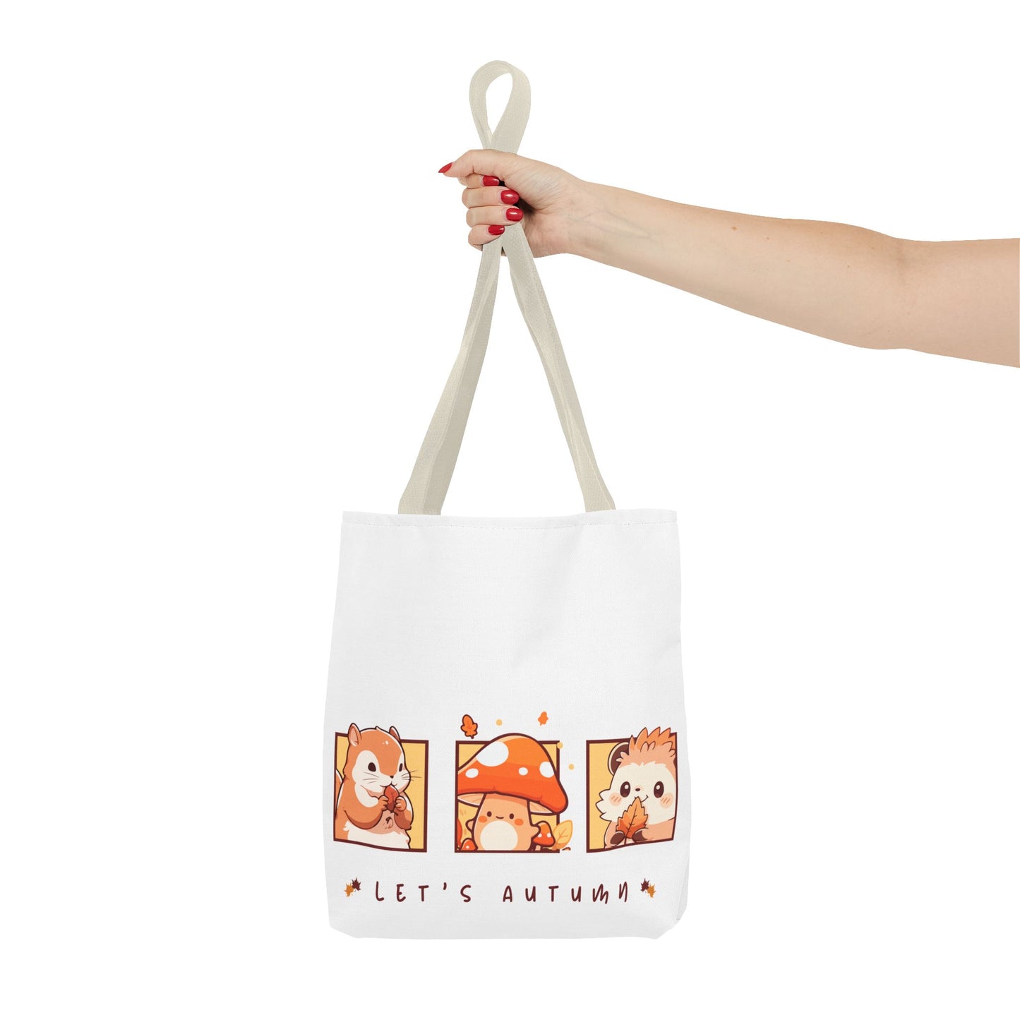 Let's Autumn Tote Bag | Cute Fall Animals Design