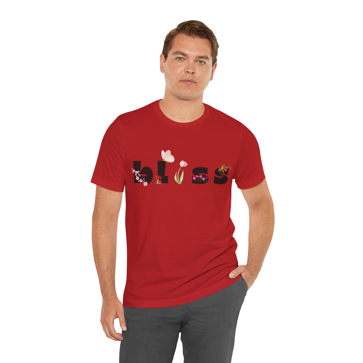 Bliss Floral Unisex Jersey Tee - Perfect for Relaxation and Casual Outings