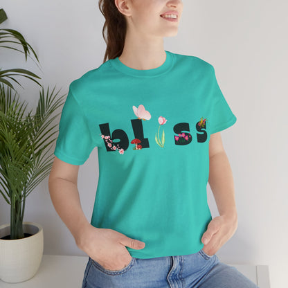 Bliss Floral Unisex Jersey Tee - Perfect for Relaxation and Casual Outings