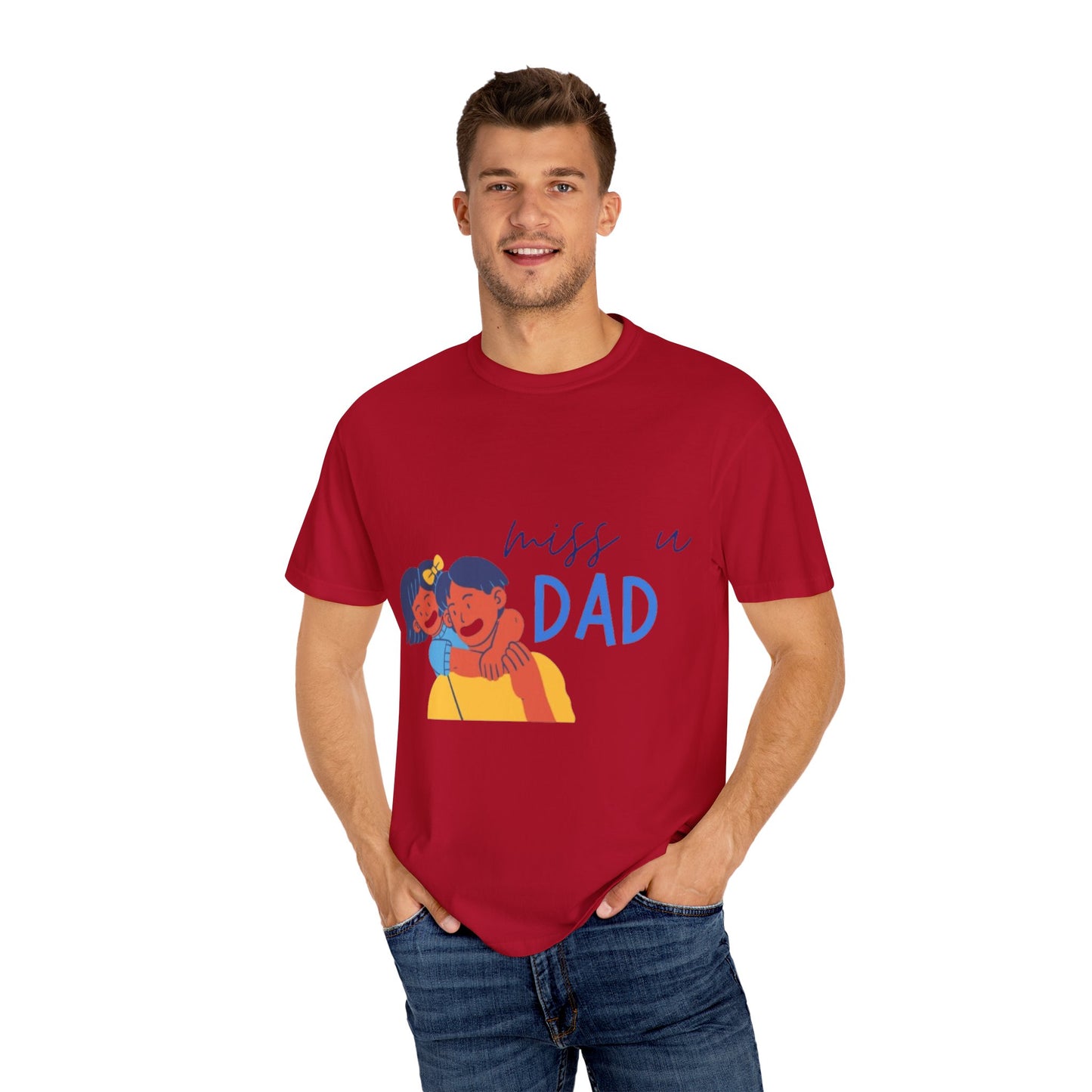 Father's Day T-Shirt, Unisex Garment-Dyed T-Shirt, Gift for Dad, Casual Wear, Family Reunion, Summer Outing, Dad Shirt