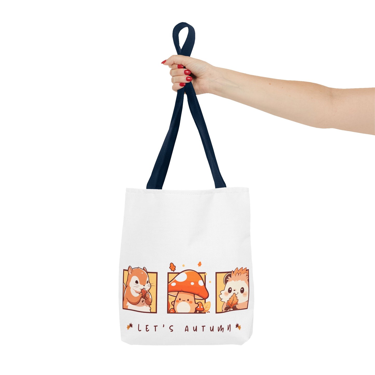 Let's Autumn Tote Bag | Cute Fall Animals Design