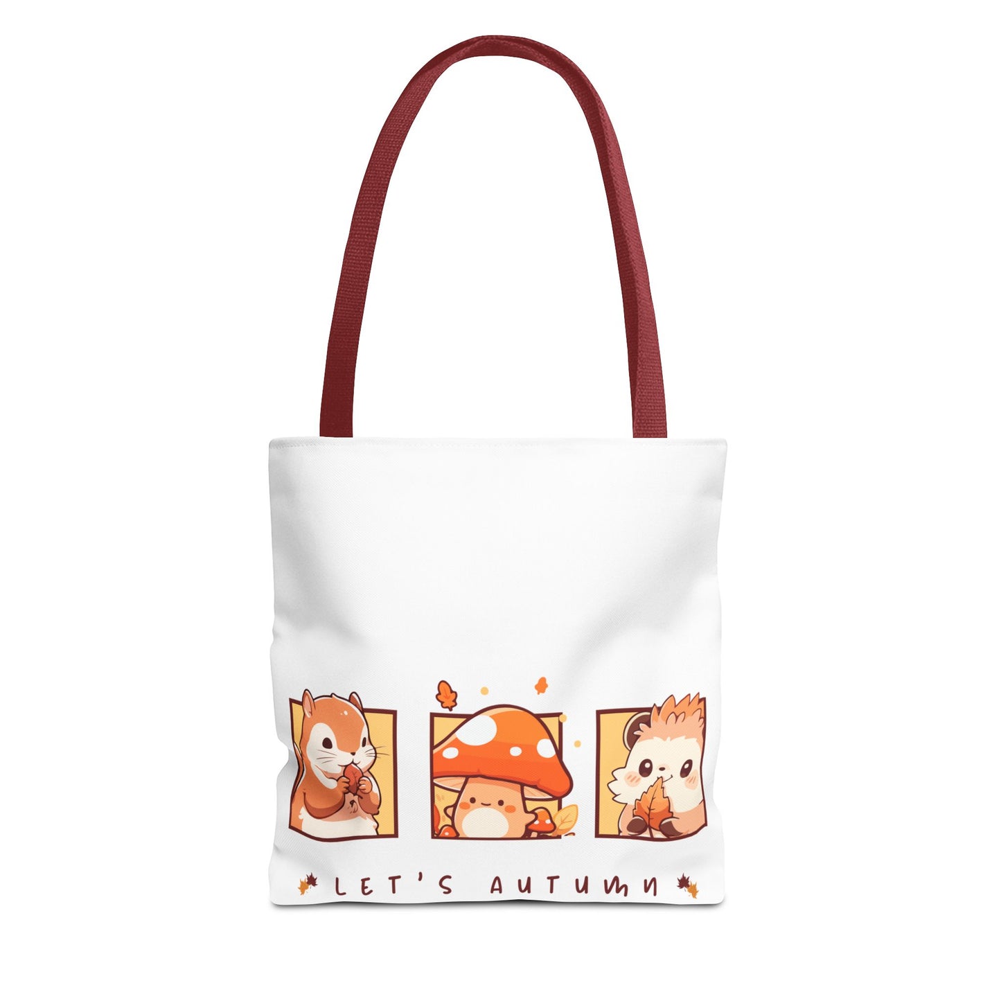 Let's Autumn Tote Bag | Cute Fall Animals Design