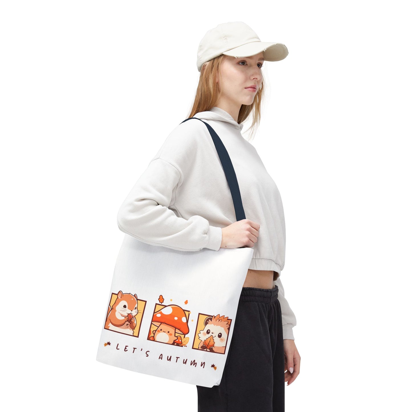 Let's Autumn Tote Bag | Cute Fall Animals Design