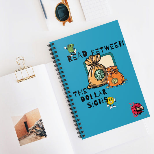 Creative Spiral Notebook for Entrepreneurs | Read Between the Dollar Signs | Business Journal, Gift for Graduates, Office Supplies, [...]