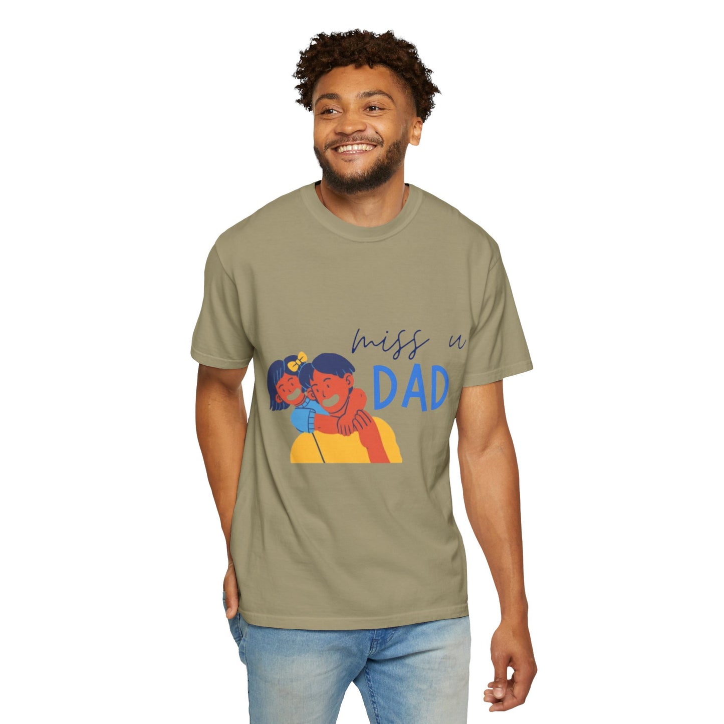Father's Day T-Shirt, Unisex Garment-Dyed T-Shirt, Gift for Dad, Casual Wear, Family Reunion, Summer Outing, Dad Shirt