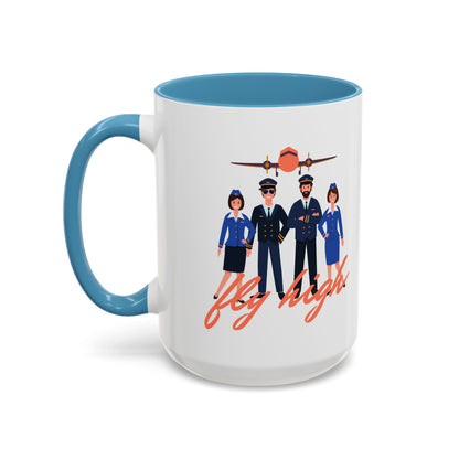 Pilot-Themed Accent Coffee Mug - Perfect Gift for Aviation Enthusiasts