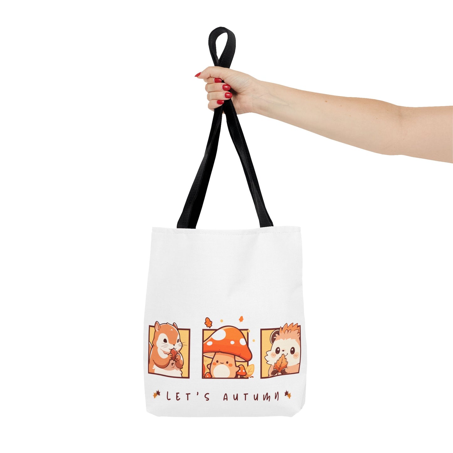 Let's Autumn Tote Bag | Cute Fall Animals Design