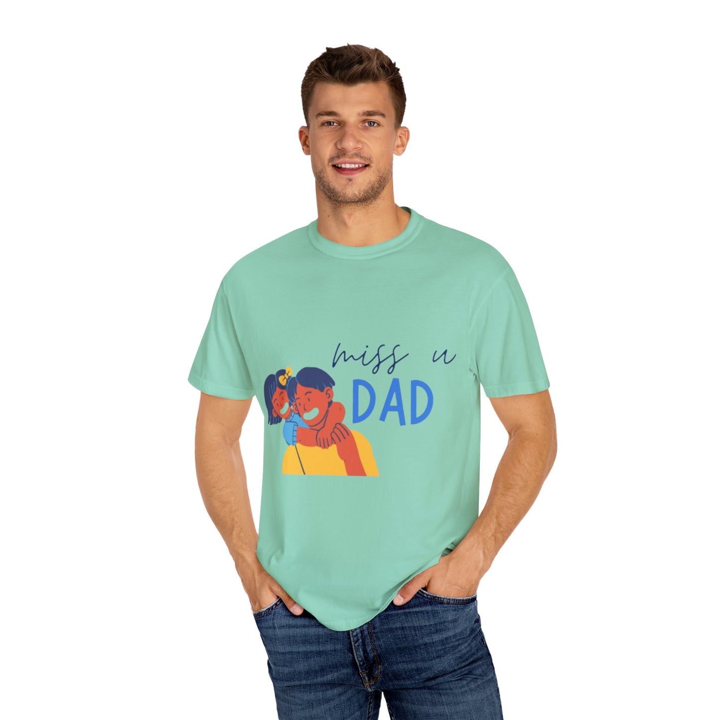 Father's Day T-Shirt, Unisex Garment-Dyed T-Shirt, Gift for Dad, Casual Wear, Family Reunion, Summer Outing, Dad Shirt