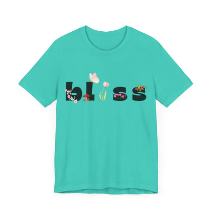 Bliss Floral Unisex Jersey Tee - Perfect for Relaxation and Casual Outings