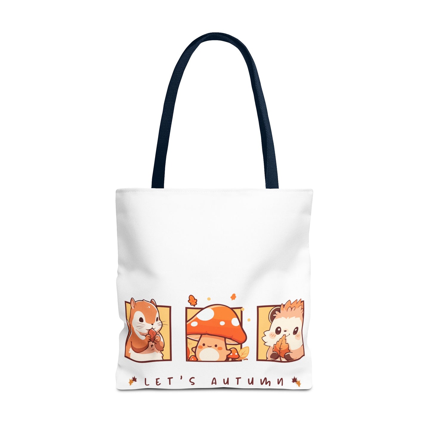 Let's Autumn Tote Bag | Cute Fall Animals Design