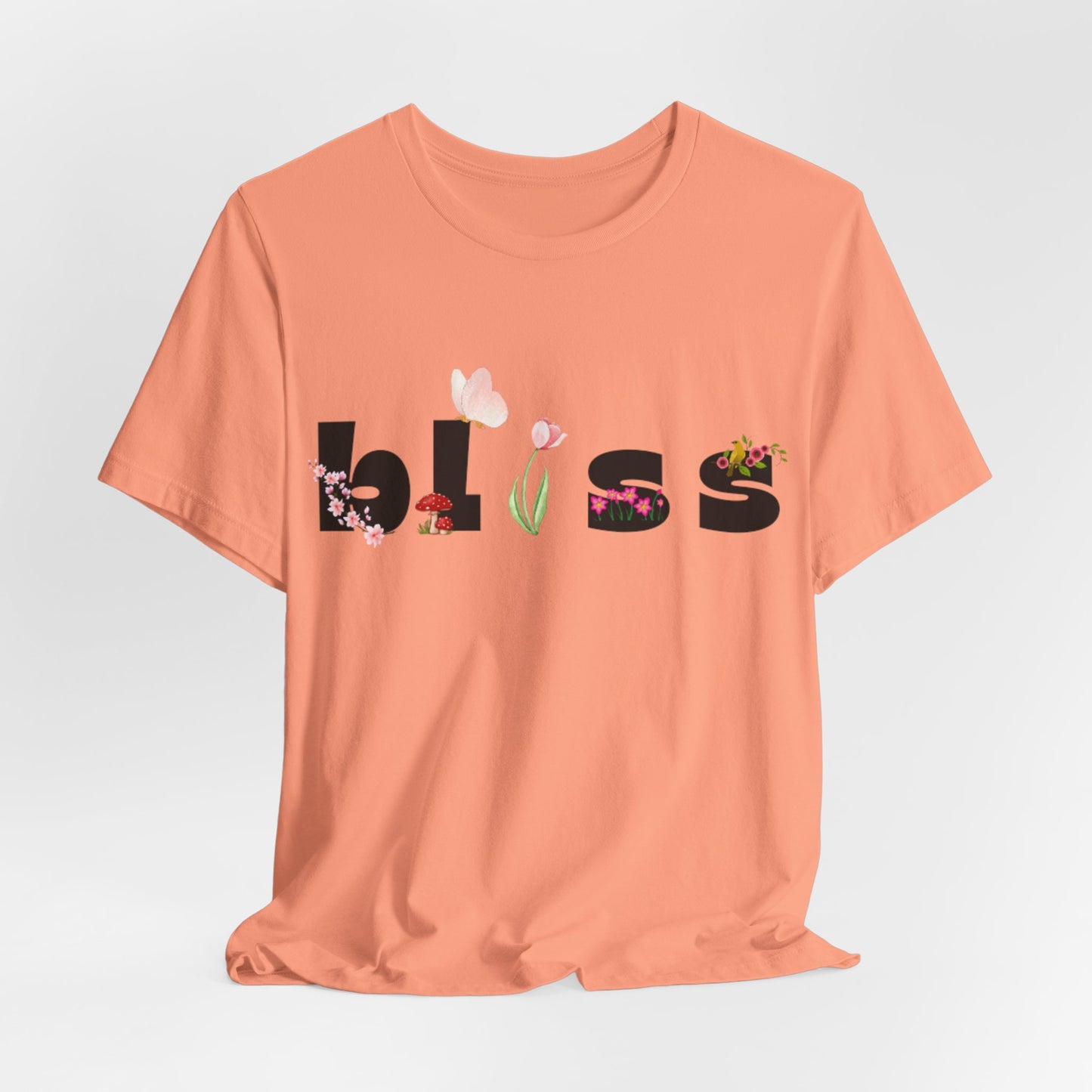 Bliss Floral Unisex Jersey Tee - Perfect for Relaxation and Casual Outings
