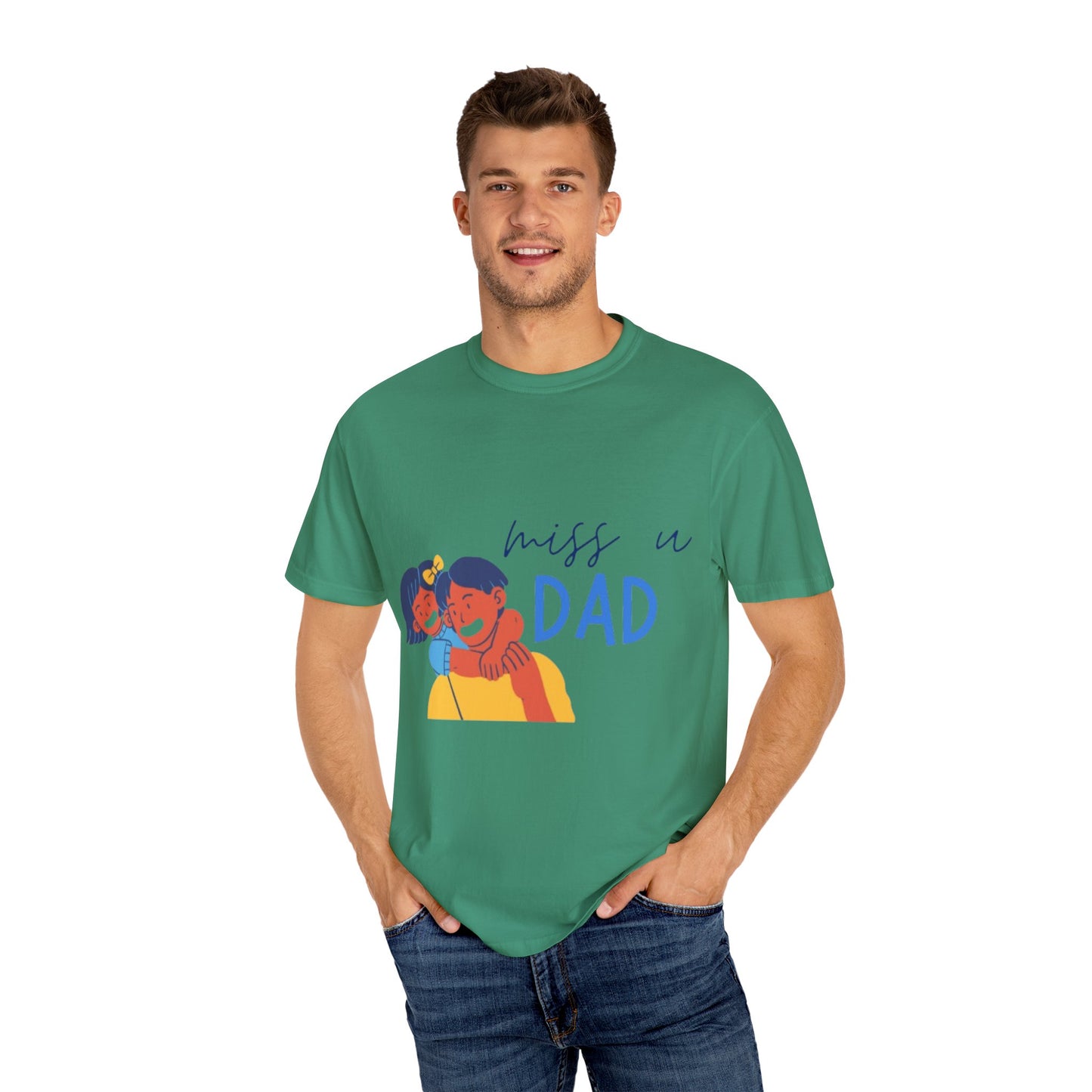 Father's Day T-Shirt, Unisex Garment-Dyed T-Shirt, Gift for Dad, Casual Wear, Family Reunion, Summer Outing, Dad Shirt