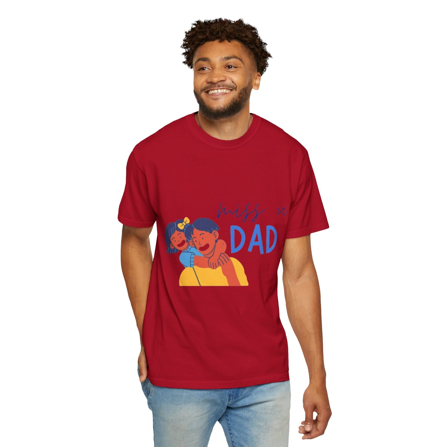 Father's Day T-Shirt, Unisex Garment-Dyed T-Shirt, Gift for Dad, Casual Wear, Family Reunion, Summer Outing, Dad Shirt