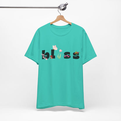 Bliss Floral Unisex Jersey Tee - Perfect for Relaxation and Casual Outings