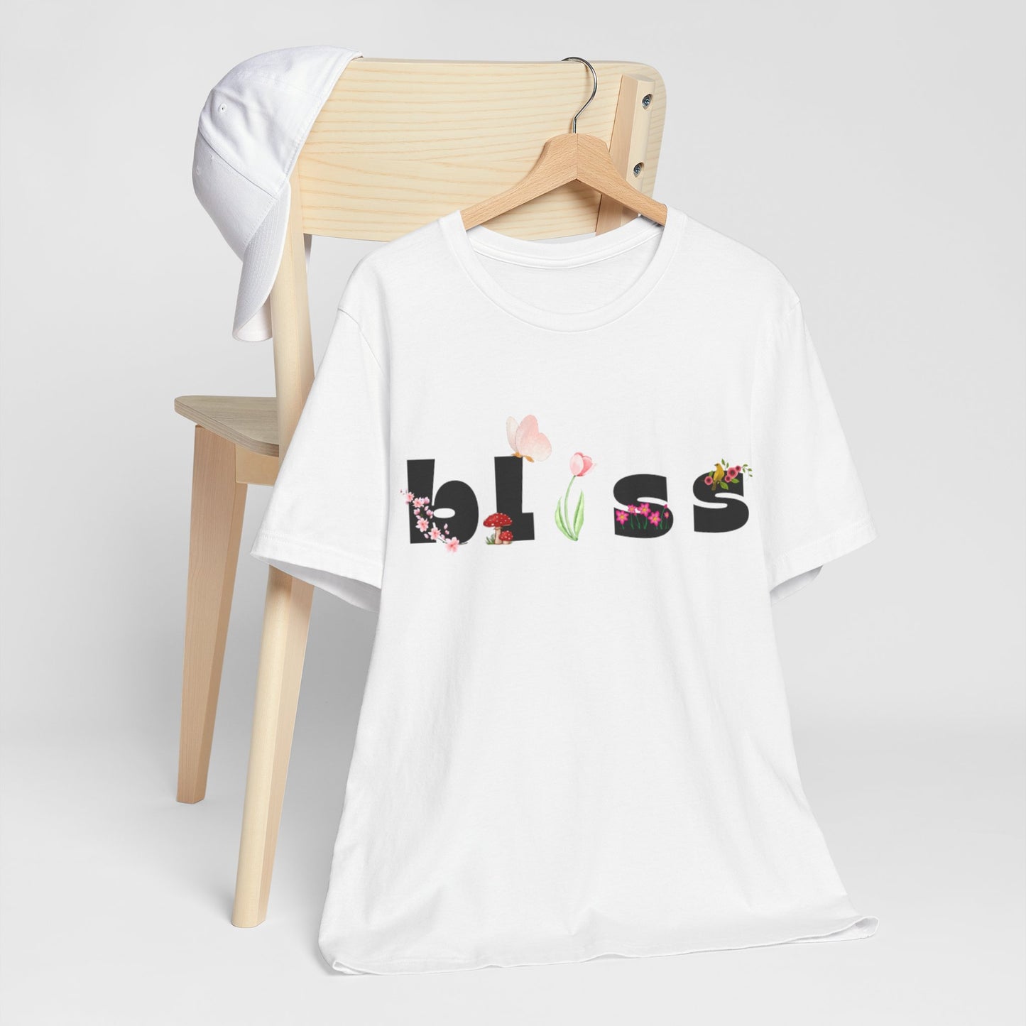 Bliss Floral Unisex Jersey Tee - Perfect for Relaxation and Casual Outings