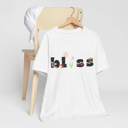 Bliss Floral Unisex Jersey Tee - Perfect for Relaxation and Casual Outings