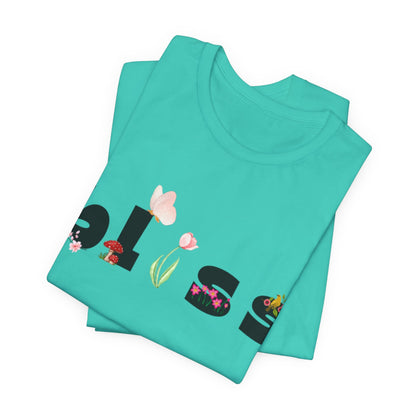 Bliss Floral Unisex Jersey Tee - Perfect for Relaxation and Casual Outings