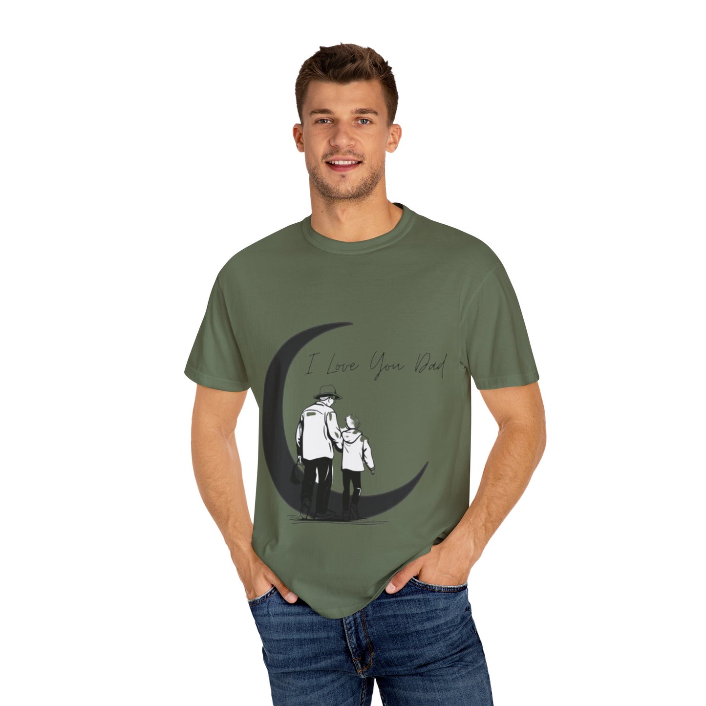 I Love You Dad Unisex T-Shirt | Gift for Father's Day, Dad Birthday Gift, Family Matching Tee, Casual Wear, Love You Dad Tee